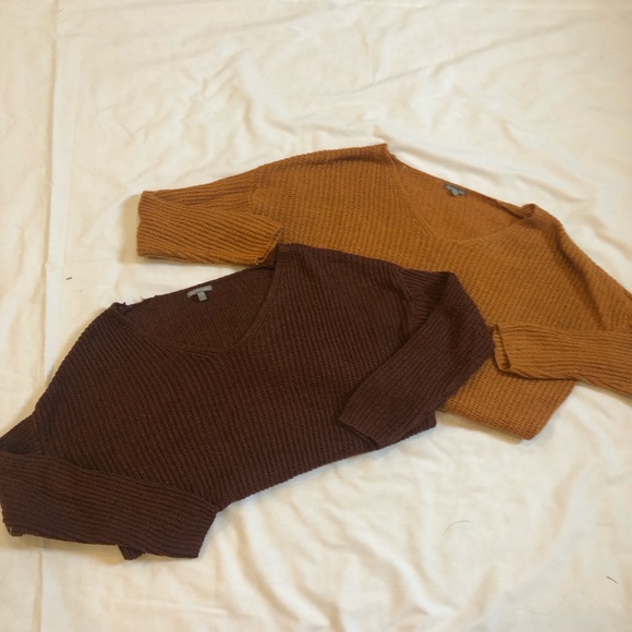 Orange & Red Charlotte Russe Sweaters - Picture 7 of 10